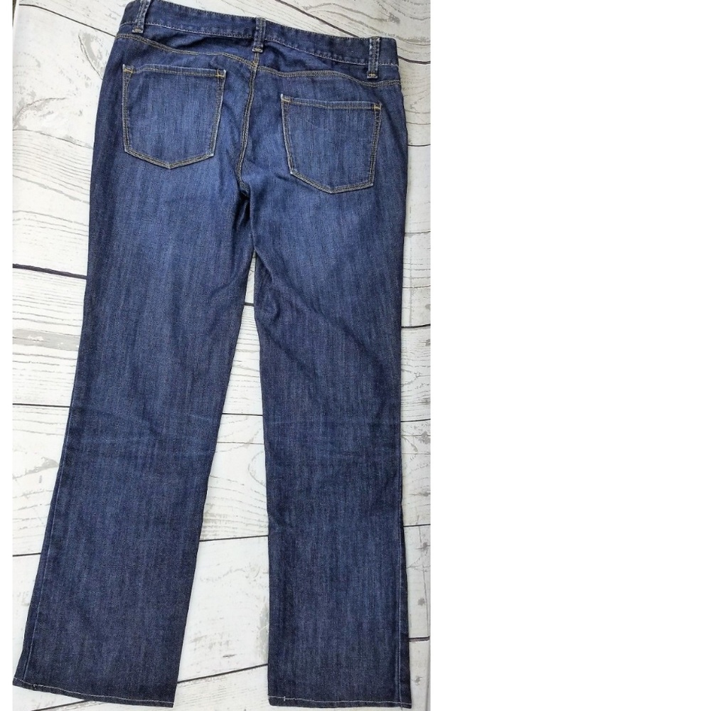 Ann Taylor Denim Modern Straight Crop Jeans 2
